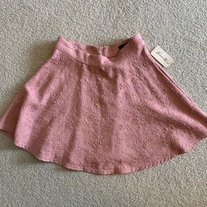 SOLD Pink Floral Embroidered Skirt Forever 21